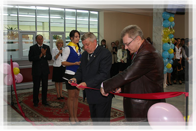 The opening of new classrooms