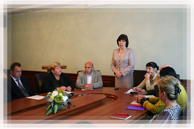 Meeting with the Chairman of the Novopolotsk city