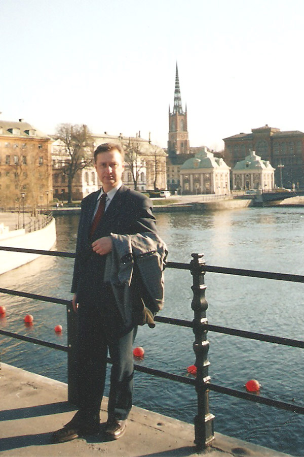 В.А. Богоненко в историческом центре Стокгольма
