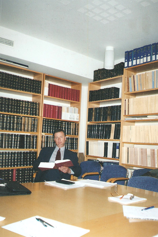 В.А. Богоненко в библиотеке Королевского технологического университете (Стокгольм, Швеция)