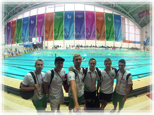 Пловцы белорусской сборной на Всемирной Универсиаде в Кванджу