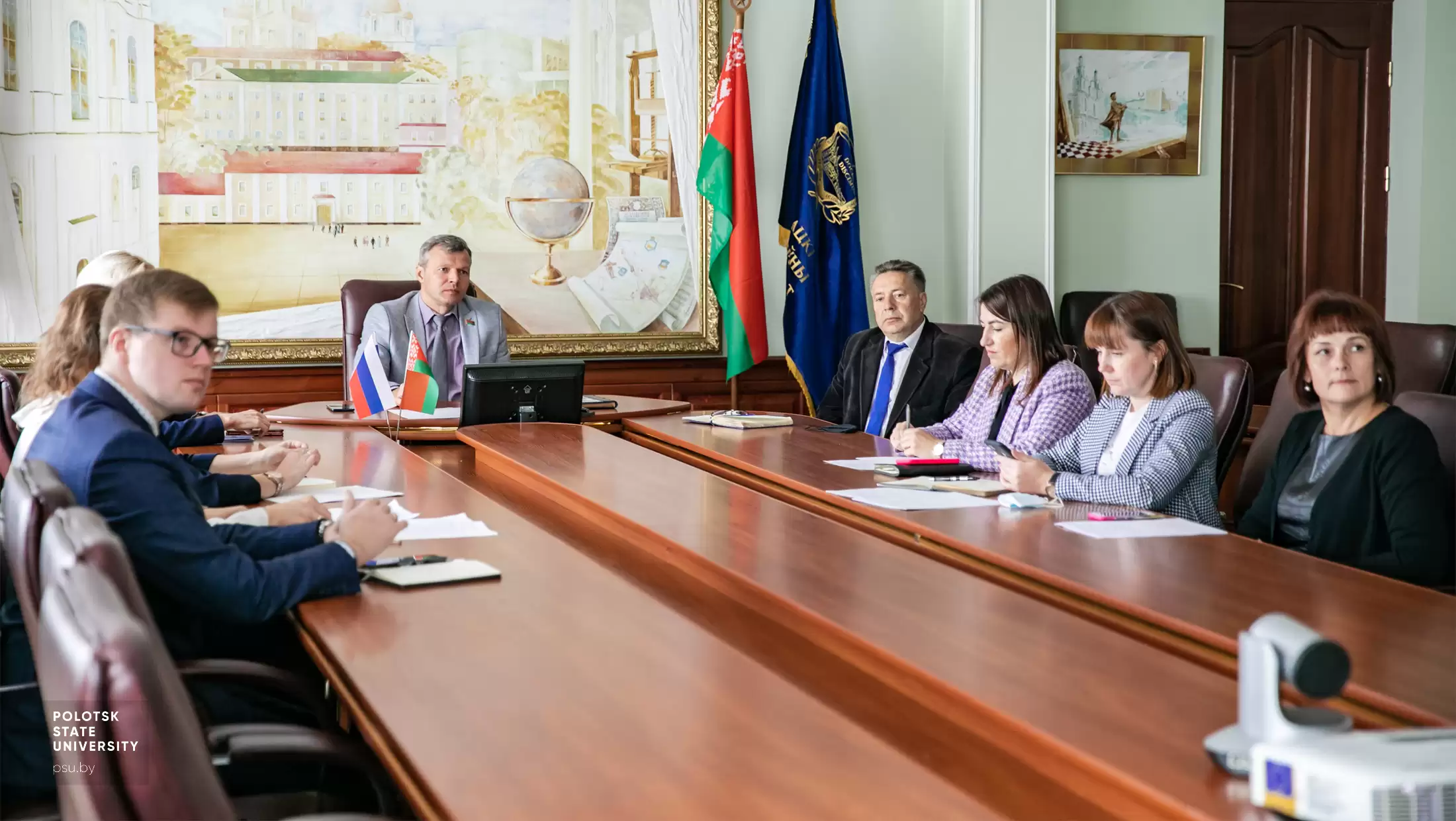Онлайн-встреча с руководством Уральского экономического университета. Представители ПГУ