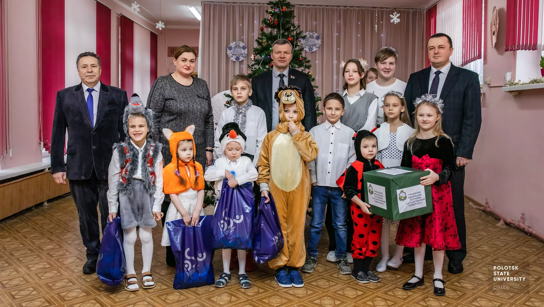 Руководство университета с воспитанниками ГУО «Социально-педагогический центр г.Новополоцка»