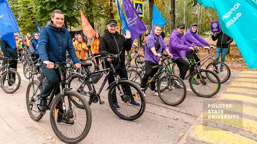 Участники велопробега