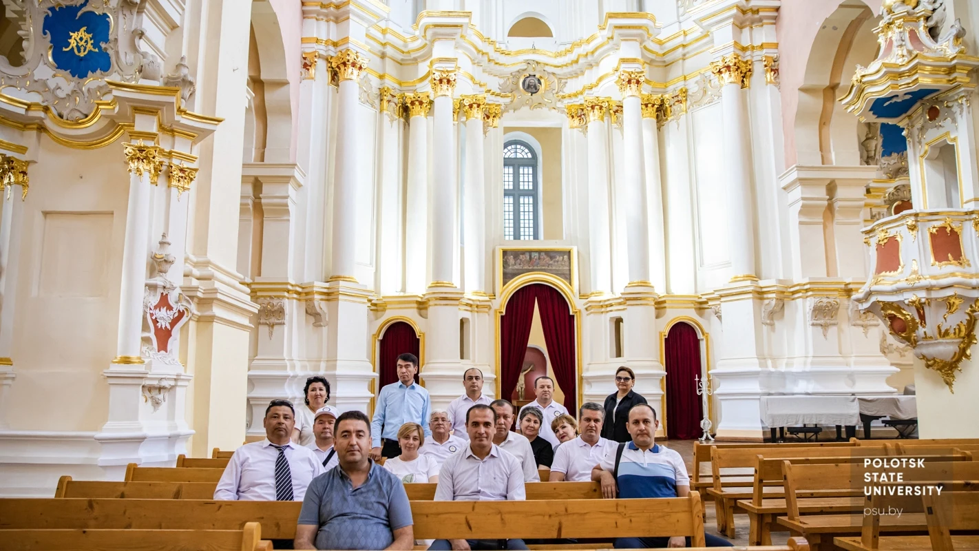 Delegation of the Tashkent Institute in St. Sophia Cathedral