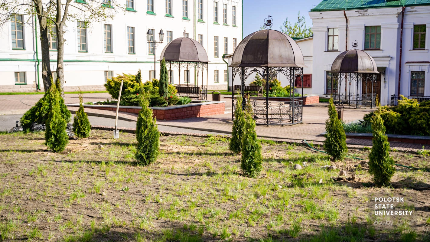 Студенты Полоцкого университета Акадэмічная алея Полацкага калегіума