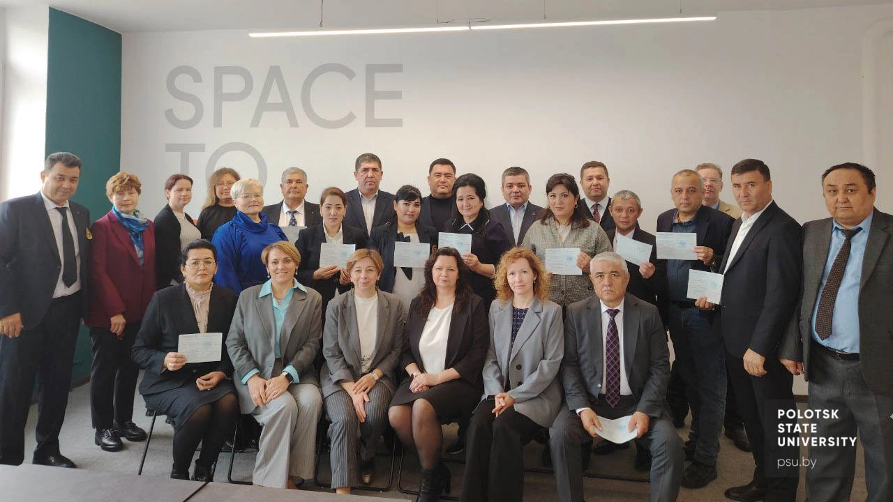 Lecturers from Uzbekistan and lecturers from the Faculty of Finance and Economics of Polotsk University