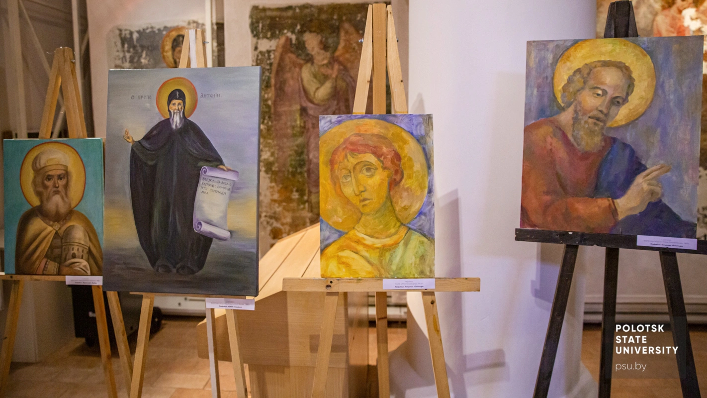Копіі карцін, выкананыя студэнтамі