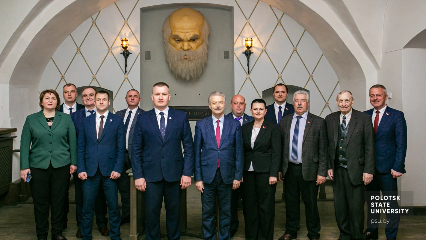 Делегация УП «Витебскоблводоканал» и представители Полоцкого университета