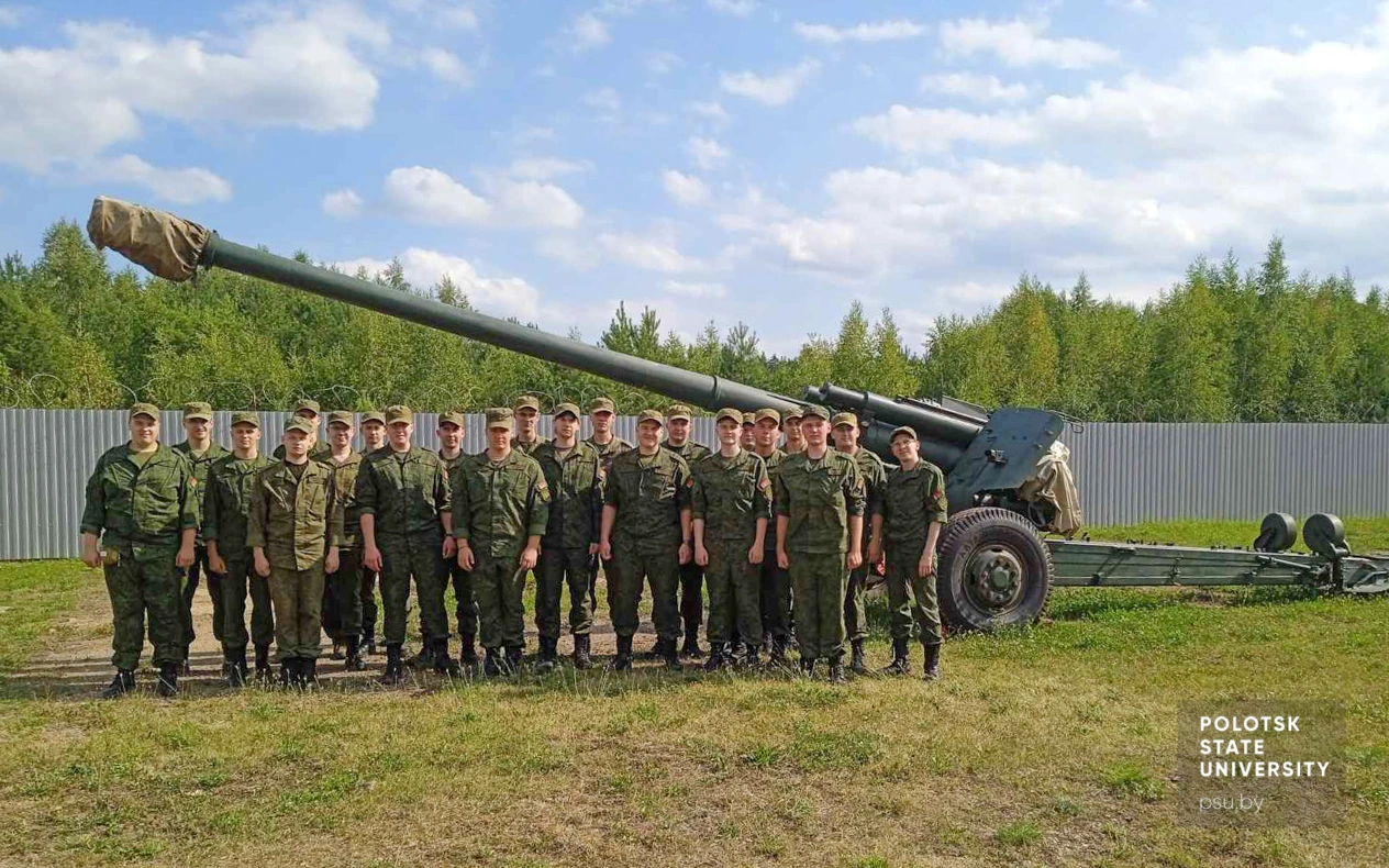 Cтуденты военной кафедры Полоцкого университета