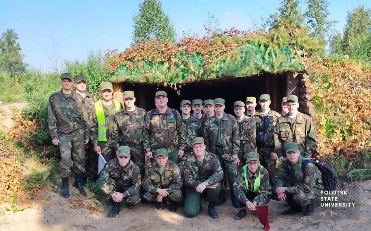Cтуденты военной кафедры Полоцкого университета
