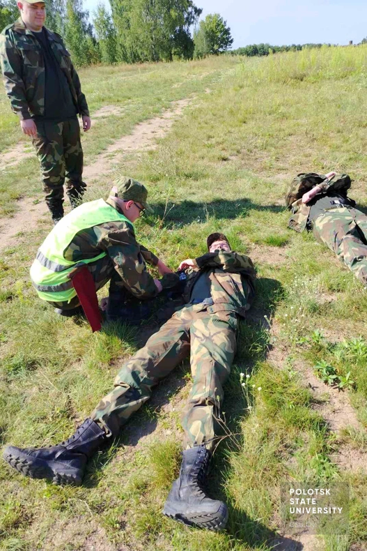 Cтуденты военной кафедры Полоцкого университета Cтуденты военной кафедры Полоцкого университета