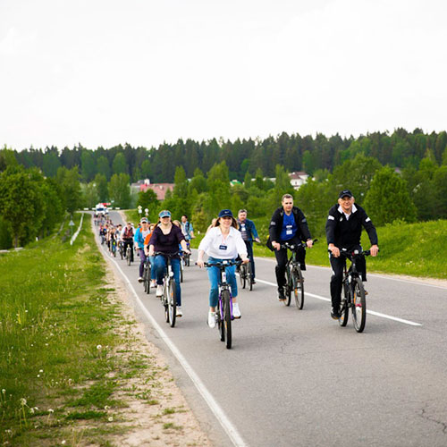 Велопробег «Междуречье-главный корпус ПГУ» в честь Дня университета