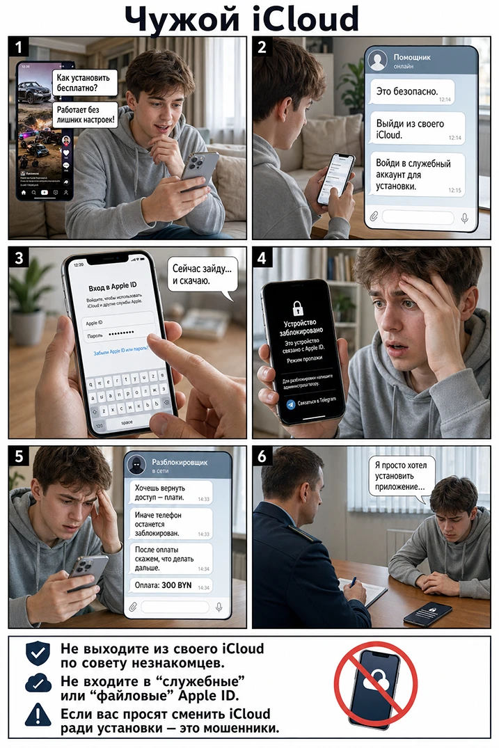 Чужой iCloud