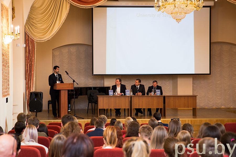 Dr. Császár Mátyás delivered a speech on Internationalization in Szeged University Császár Mátyás delivered a speech