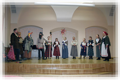 Новогоднее представление в Полоцком коллегиуме - Народные песни и забавы