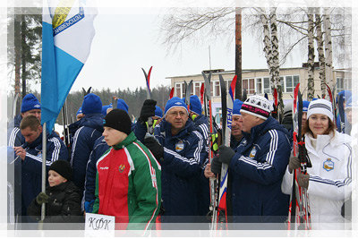 Праздник «Новополоцкая лыжня-2012» - Общее построение