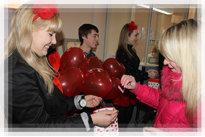 День святого Валентина в Полоцком коллегиуме - Создание праздничного настроения