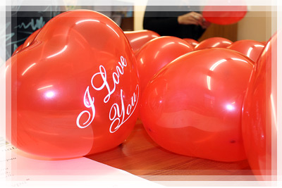 День святого Валентина в Полоцком коллегиуме - Воздушные сердечки