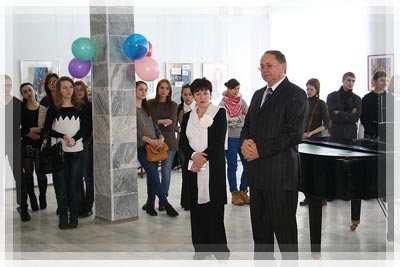 Открытие выставки работ студентов-архитекторов