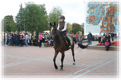 Европейская неделя мобильности - Воспитанница конной школы «Баярд»