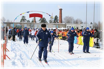 Спортивный праздник «Новополоцкая лыжня-2013» - Участники заезда Спортивный праздник «Новополоцкая лыжня-2013» - Участники заезда