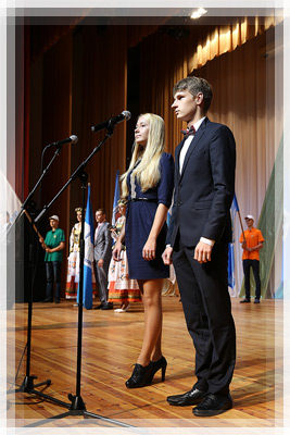 1st year students Ekaterina Matyush and Dmitry Golubev 1st year students Ekaterina Matyush and Dmitry Golubev