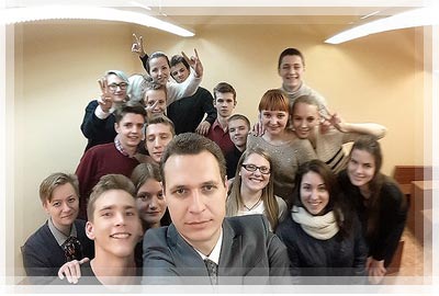 Winners of the contest for the best selfie in the University Winners of the contest for the best selfie in the University