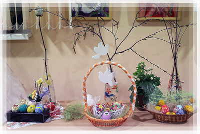 Easter exhibition in hostel №1 Easter exhibition