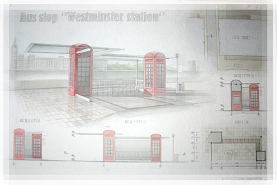 Bus stop «Westminster station»