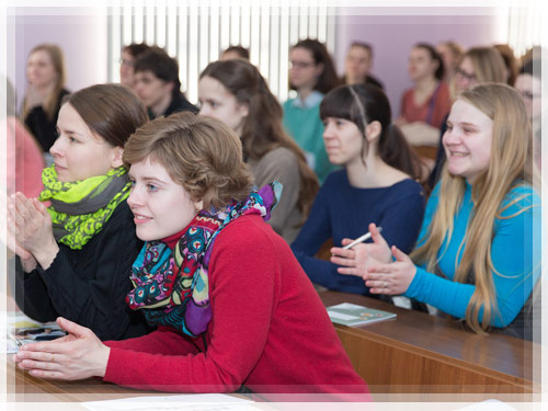 The students of Minsk State Linguistic University (MSLU)