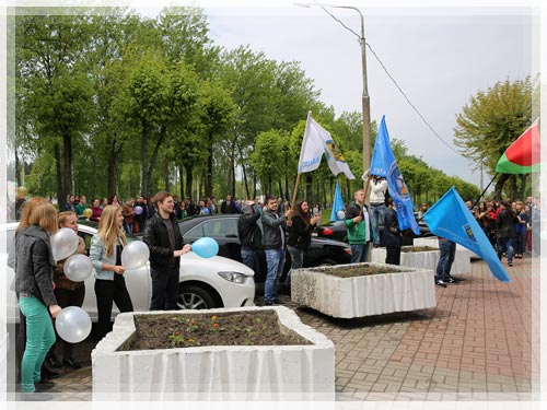 The motor race in honor of University Day The motor race in honor of University Day