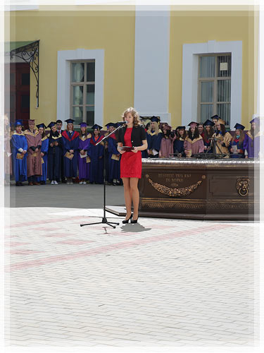 Anastasiza Solovyeva - “The best student of Polotsk Collegium - 2014”