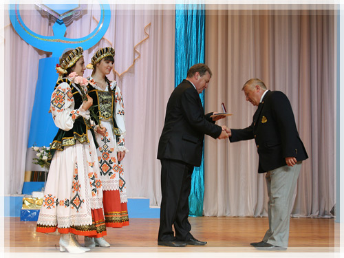 В.Н.Стрижак награждён нагрудным знаком Министерства образования РБ «Отличник образования»