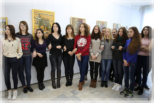 The students of the faculty of Physical Training Education