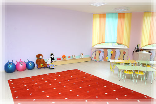 The interior of the new room of the Centre of preschool childhood
