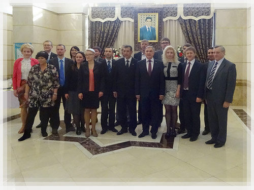 The Belarusian delegation in Askhabad