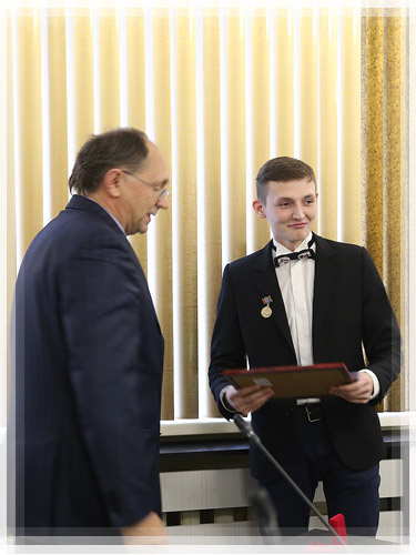 Обладатель звания «Студент года 2015» Витебской области Николай Розум