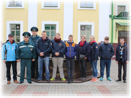 Участники делегации юных спасателей-пожарных из г. Нинбург/Везер