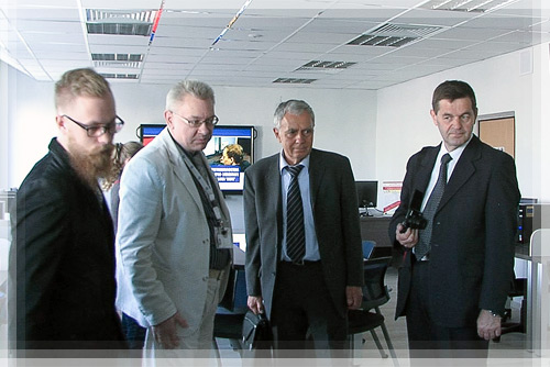 Представители сербской делегации в 3D-лаборатории Полоцкого университета Представители сербской делегации в 3D-лаборатории