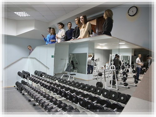 The gym in Mezhdurechye The gym in Mezhdurechye