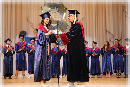A festive graduation ceremony graduation ceremony