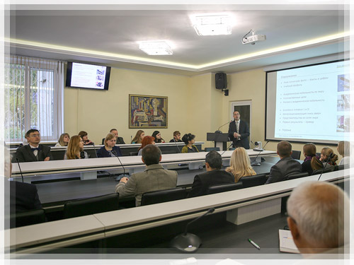 The lecture of the representative of Freie Universität Berlin in Russia Tobias Stüdemann