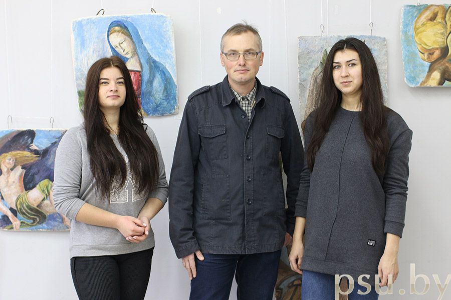 Выставка работ студентов специальности «Дизайн (предметно-пространственной среды)», выполненных в технике «Buon fresco» Выставка