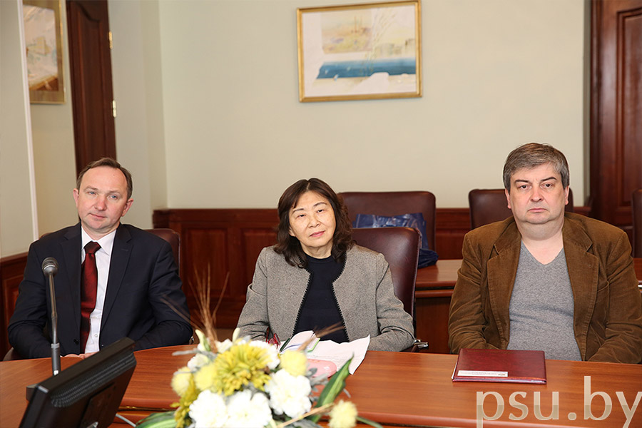 Minsk and Chinese guests and Siarhei Piashkun