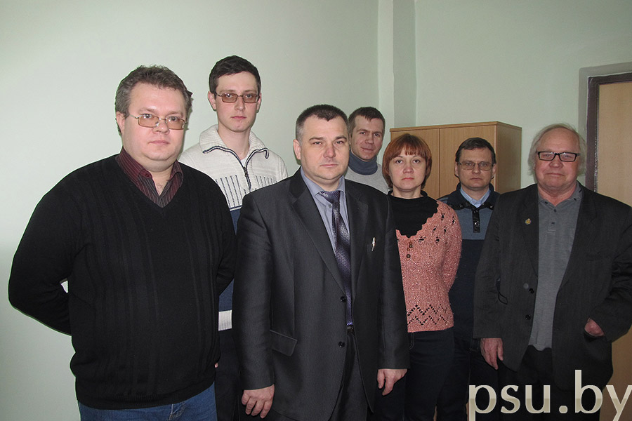 Владимир Алексеевич Груздев со своими студентами