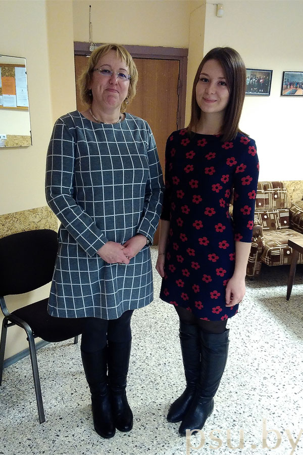 Раса Субачене и магистрант ПГУ О.А. Сушко Раса Субачене и О.А. Сушко