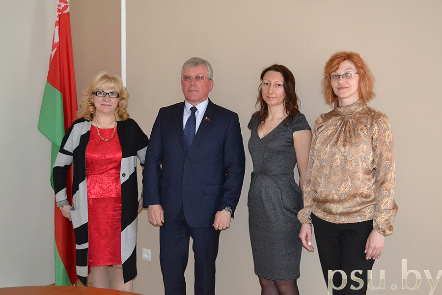 На прыёме ў Генеральнага консула Беларусі ў Даўгавпілсе У.В.Клімава
