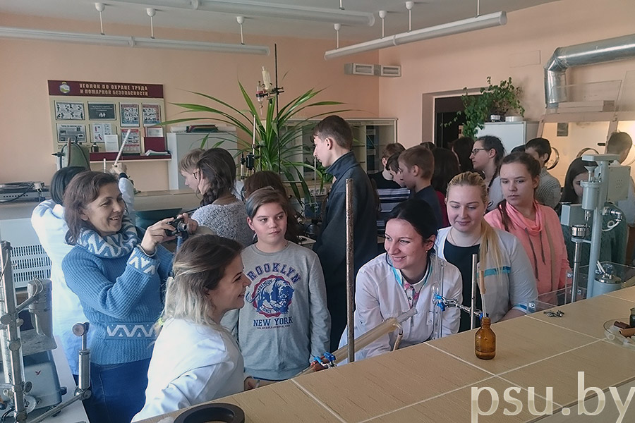 Представители Мядельской гимназии в Полоцком университете Представители Мядельской гимназии в Полоцком университете