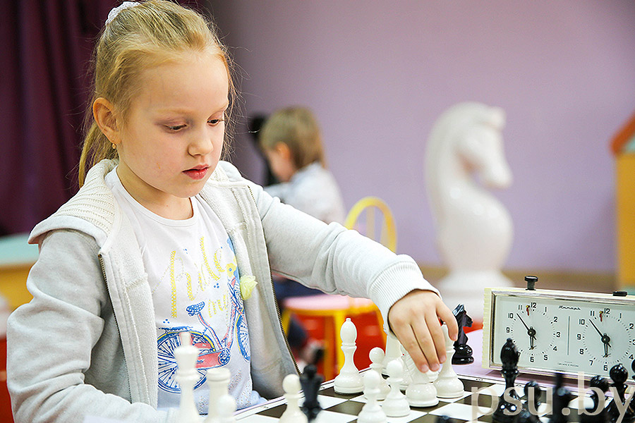 Детский турнир по шахматам в Полоцком университете